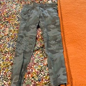 Camo Zipper Skinny Jeans